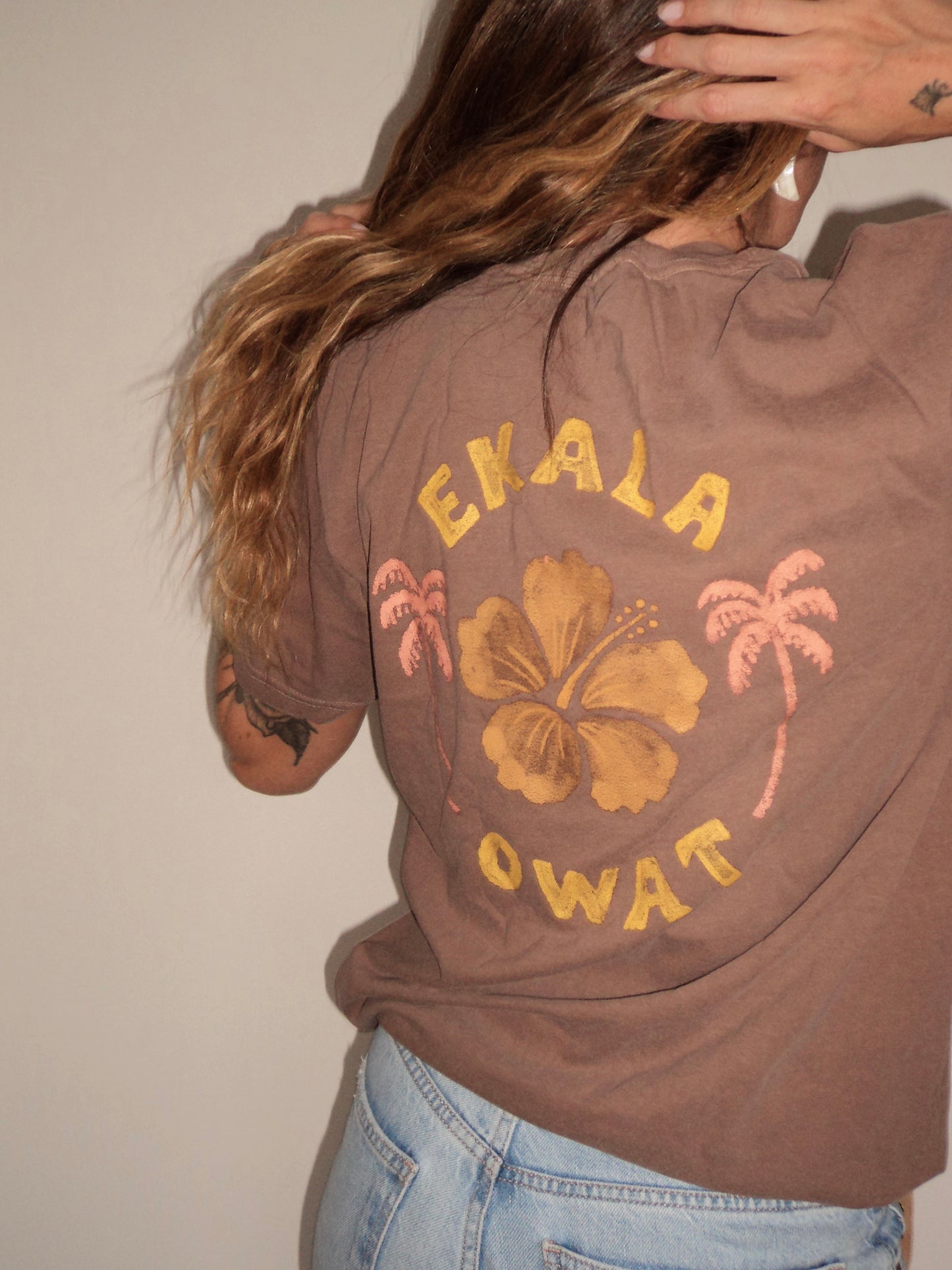 Camiseta Ekala x Owat Marrom