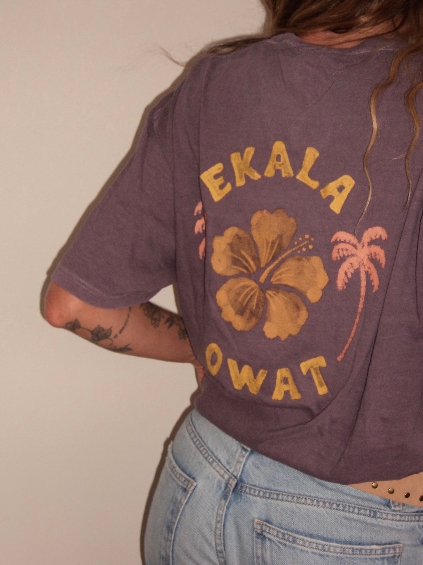 Camiseta Ekala x Owat Roxa