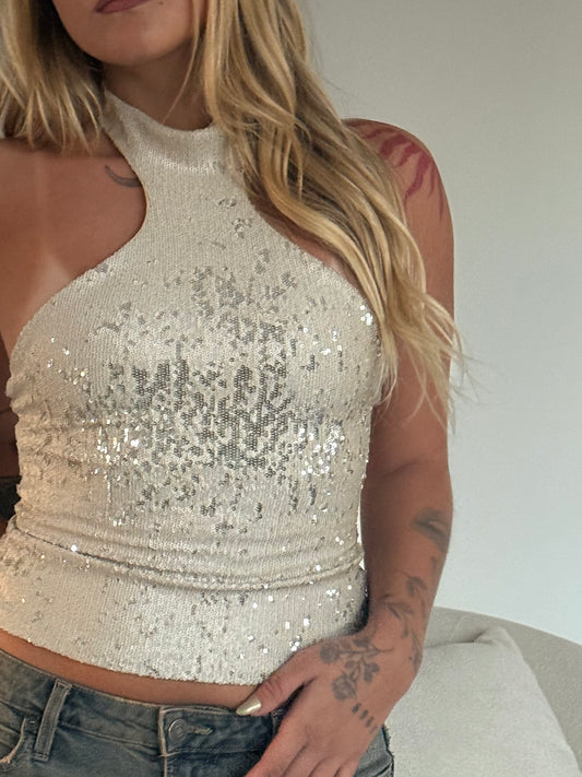 Blusa Joan Paetê Off