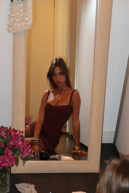 Vestido Lust Curto Wine