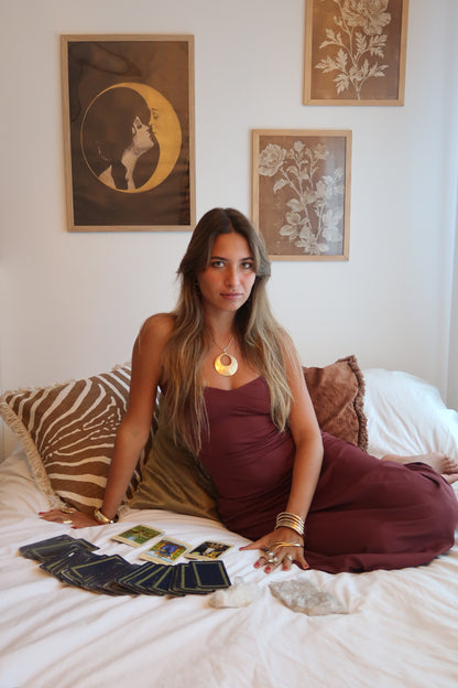 Vestido Lust Longo Wine